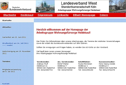 Erste Homepage