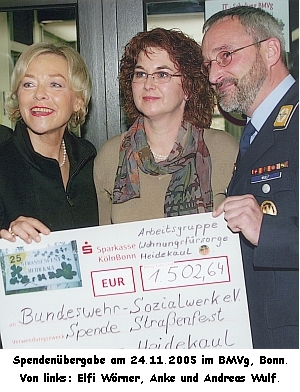 Elfi Wörner Spende 2005