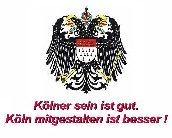 Slogan Köln gestalten