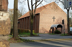 Anglican Church behind Road